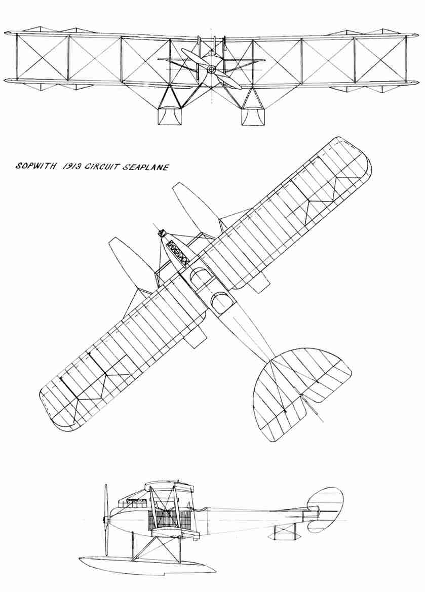 Самолет Сопвич «1913 Сэкит оф Бритн» - общий вид