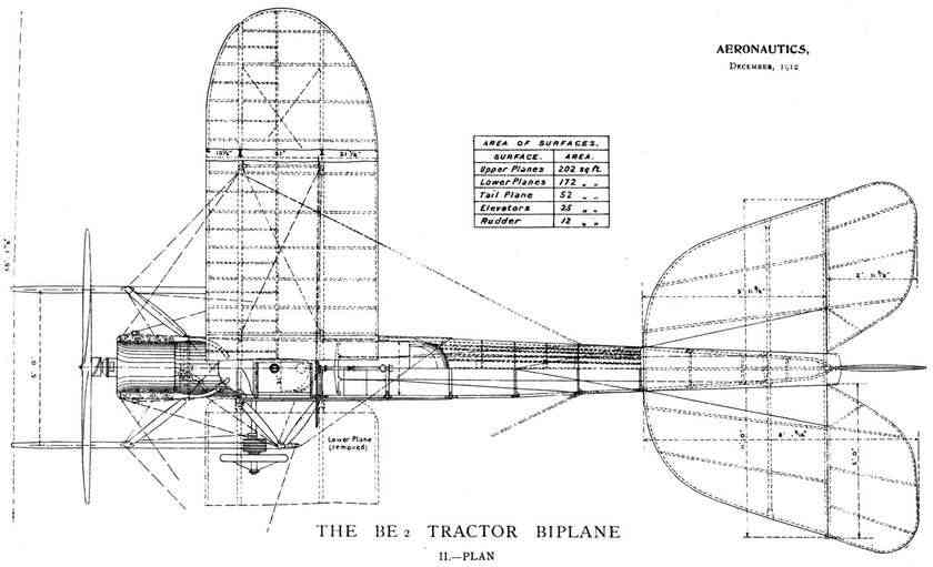 Общий вид самолета RAF B.E.2