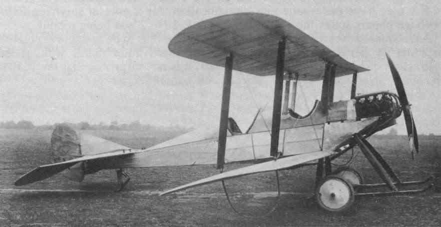 Первый опытный R.E.1 в том виде, в котором он был построен. Фото сделано на заводе Royal Aircraft Factory Фарнборо 22 июля 1913 г.