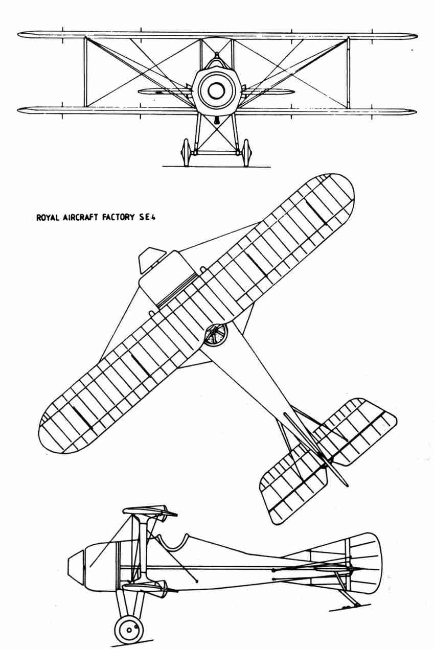 Общий вид самолета RAF S.E.4