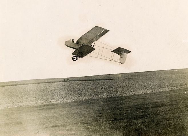Самолет Фарман H.F. XX на взлете