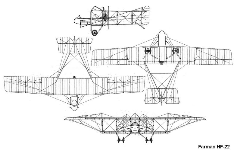 Общий вид самолета Фарман H.F. XXII 