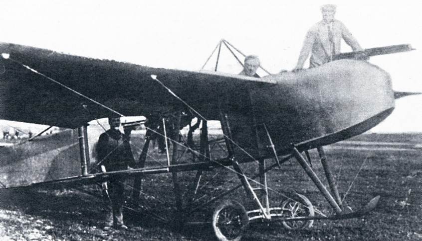 Самолет «Меллер I» с пулеметом – спроектирован Ф.Э. Моска и построен заводом «Дукс» для конкурса военных аэропланов 1913 г.